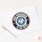 ジョン・ベル・エドワーズは馬鹿だ ラウンドシール (封筒)