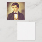 ジョン・ボスコの聖ドミニク・サヴィオの学生 スクエア名刺 (正面/裏面)