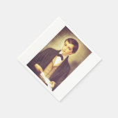 ジョン・ボスコの聖ドミニク・サヴィオの学生 スタンダードカクテルナプキン (角)