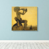 ジョン・ボー吹ア・ザホーン キャンバスプリント (インサイチュ (ウッドフロア))