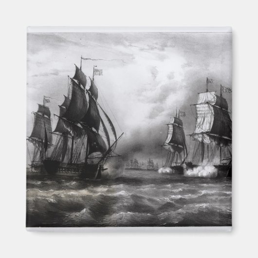 ジョン・ポール・ジョーンズの「レンジャー」船, 1793 マグネット (正面)