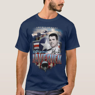 ジョン・マケイン元の異端的なアメリカの英雄F4 Tシャツ