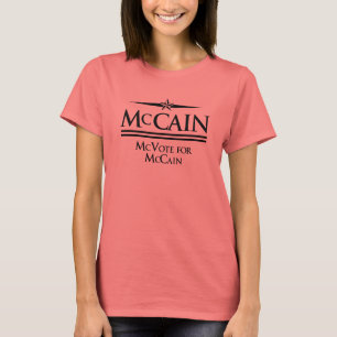ジョン・マケイン: McCainのTシャツのためのMcVote Tシャツ