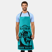 ジョン・ミュアの日 エプロン (着用した状態)