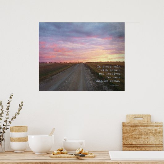 ジョン・ミュアの歩き ポスター (キッチン)