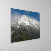 ジョン・ミュアの言葉　雪の山の景色 箔ポスター (レイダウン)