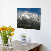 ジョン・ミュアの言葉　雪の山の景色 箔ポスター (レイダウン (キッチン))