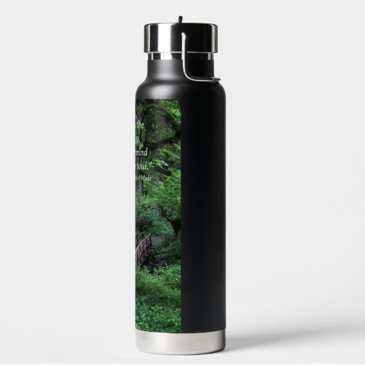 ジョン・ミュア引用文トレイルから森へ ウォーターボトル (左面)