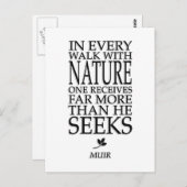 ジョン・ミュア ポストカード (正面/裏面)