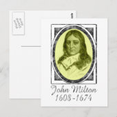 ジョン・ミルトン ポストカード (正面/裏面)