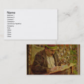 ジョン・メイナード・ケインズ(1883-1946年)のポートレート(油o 名刺 (正面/裏面)