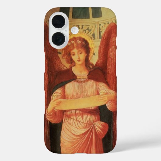 ジョン・メルヒュー・ストラドウィックの「巻き物を持つ天使」 Case-Mate iPhoneケース (裏面)