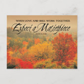 ジョン・ラスキン感動的引用文「最高傑作」 ポストカード (正面)