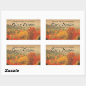 ジョン・ラスキン感動的引用文「最高傑作」 長方形シール (シート)