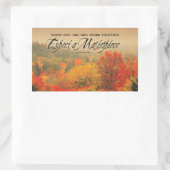 ジョン・ラスキン感動的引用文「最高傑作」 長方形シール (バッグ)