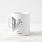 ジョン・ルイスの美しい肖像画の引用 コーヒーマグカップ (正面左)