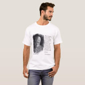 ジョン・ルイスの美しい肖像画の引用 Tシャツ (正面フル)