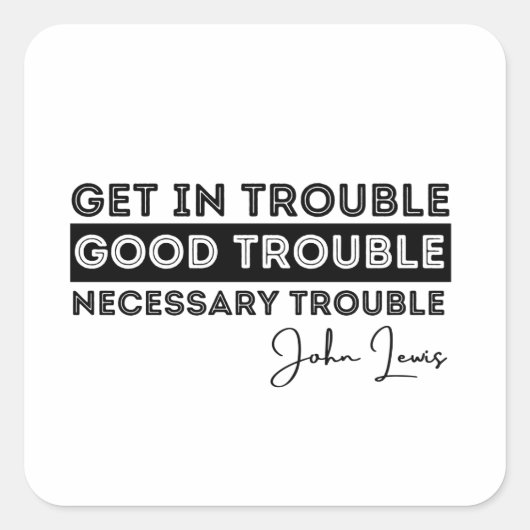 ジョン・ルイス代表、記憶に残る引用文の多くが良い成績を収める スクエアシール (正面)