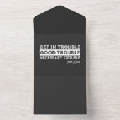 ジョン・ルイス - Good Troubleの引用 オールインワン招待状 (内側)