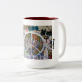 ジョン・レノンの壁、プラハのマグ ツートーンマグカップ (正面右)