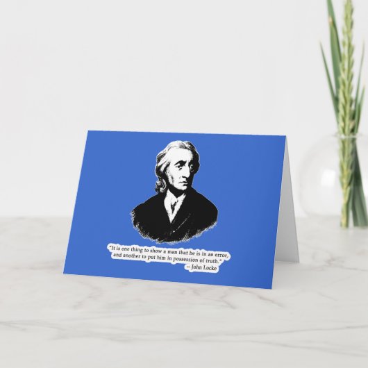 ジョン・ロックの引用文のTシャツ、フード付きスウェットシャツまたはマグ カード (正面)