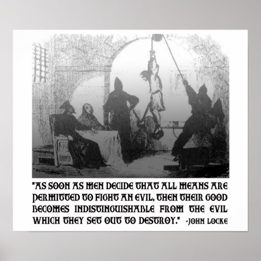 ジョン・ロック引用文の目的と手段 ポスター (正面)