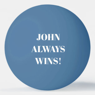 ジョン（名前）は常に勝つ 卓球ボール