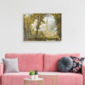 ジョン・巡査 – 庭園から見た大聖堂 キャンバスプリント (インサイチュ (リビング))