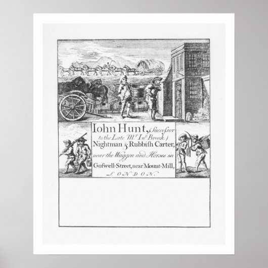 ジョン・狩り、ナイトマンとゴミ箱、W近くの ポスター (正面)