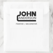 ジョン 長方形シール (バッグ)