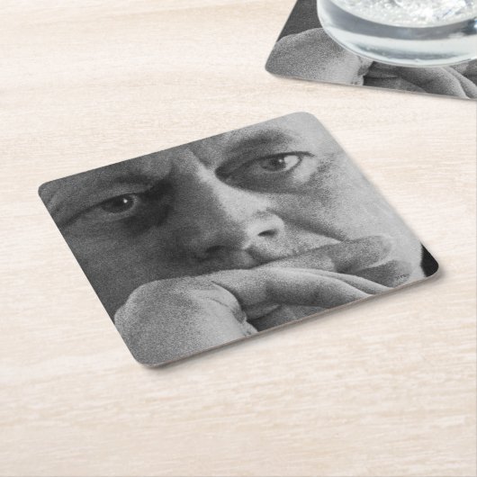 ジョン・Fの写真ケネディ スクエアペーパーコースター (アングル)