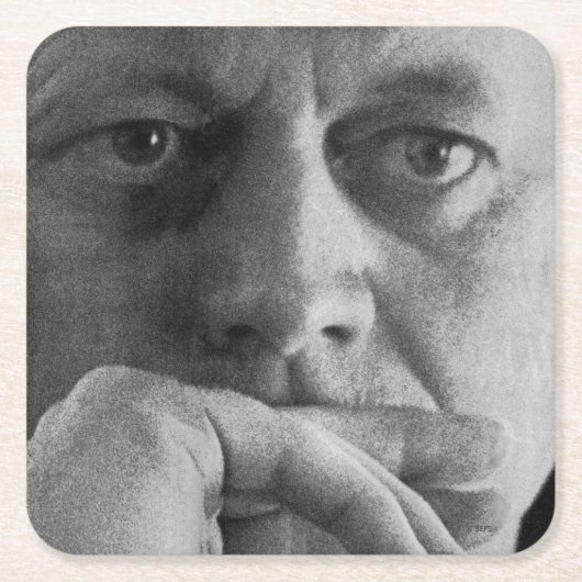 ジョン・Fの写真ケネディ スクエアペーパーコースター (正面)