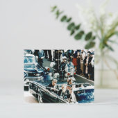 ジョン・F・ケネディとジャッキーのモーターケードダラス ポストカード (スタンド正面)