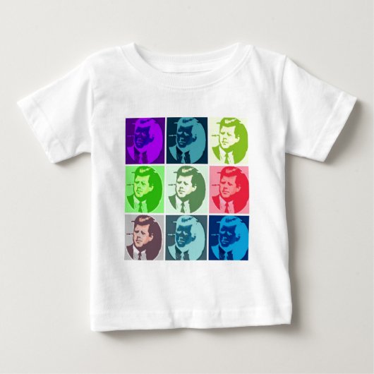 ジョン・F・ケネディポップ・アートの・アート ベビーTシャツ (正面)
