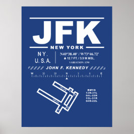 ジョン・F・ケネディ国際的空港JFK ポスター