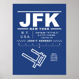 ジョン・F・ケネディ国際空港 JFK ポスター