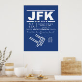 ジョン・F・ケネディ国際空港 JFK ポスター (キッチン)