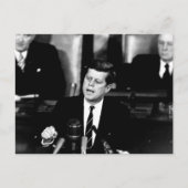 ジョン・F・ケネディ大統領の月の演説 ポストカード (正面)