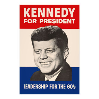 ジョン・F・ケネディ大統領のJFKキャンペーン フォトプリント