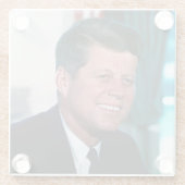 ジョン・F・ケネディ大統領執務室 ガラスコースター (裏面)