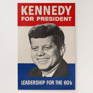 ジョン・F・ケネディ大統領選挙運動ポスター ジグソーパズル