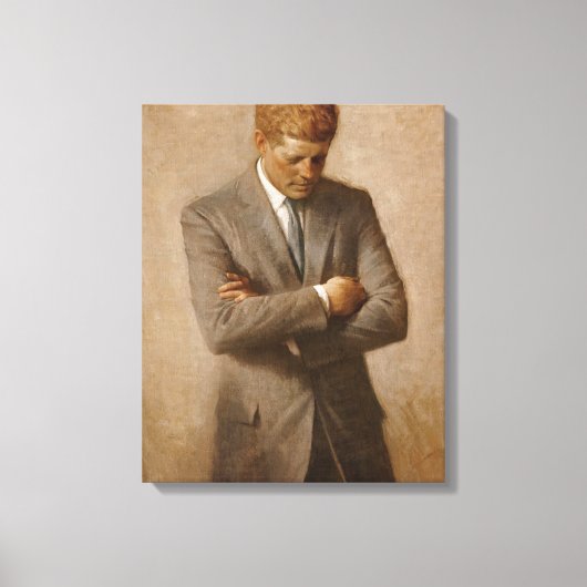 ジョン・F・ケネディ米国大統領(John F. Kennedy)by Aaron Shikler キャンバスプリント (正面)