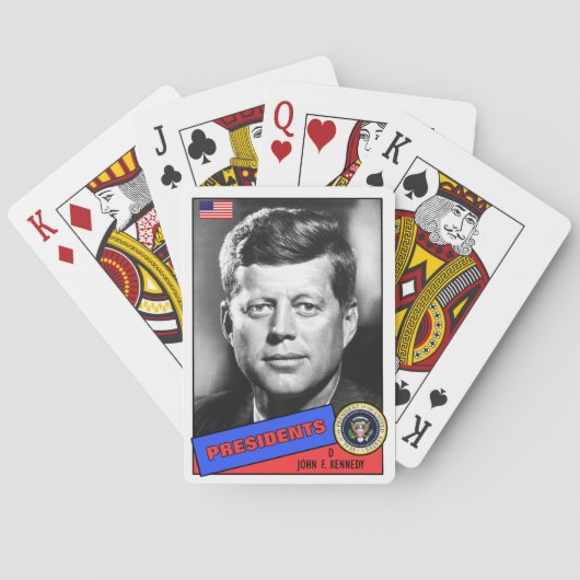 ジョン・F・ケネディ野球カード トランプ (裏面)