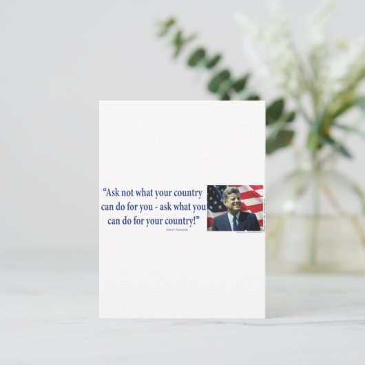 ジョン・F・ケネディ頼-お住まいの国とは異なる ポストカード (スタンド正面)