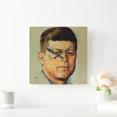 ジョン・F・ケネディ・イン・メモリアム スクエア壁時計 (ホーム)