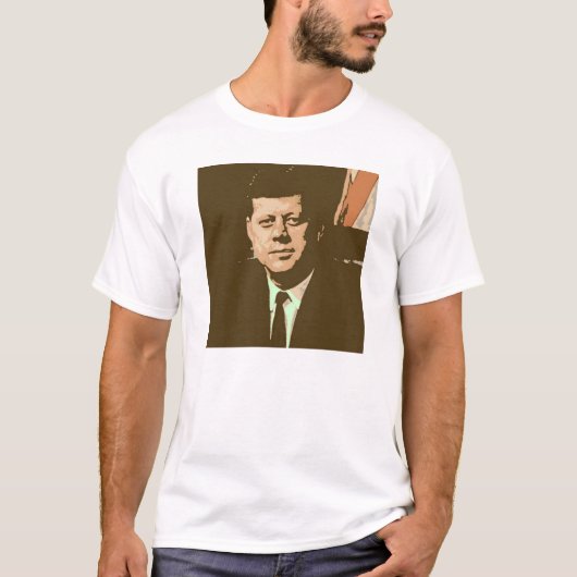 ジョン・F・ケネディ ポップアート Tシャツ (正面)