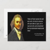 ジョン・Q・アダムス氏がパリのろう学校を訪問 ポストカード (正面/裏面)