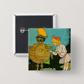 ジョン・R・ニールの「ドロシーがナンバーワンを巻き上げた」 缶バッジ (正面&裏面)