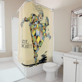 ジョン・R・ニールの「パッチワーク・ガールは尊厳を嫌う」 シャワーカーテン (インサイチュ)