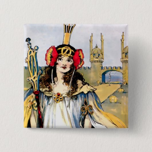 ジョン・R・ニール著「オズのオズマ」 缶バッジ (正面)